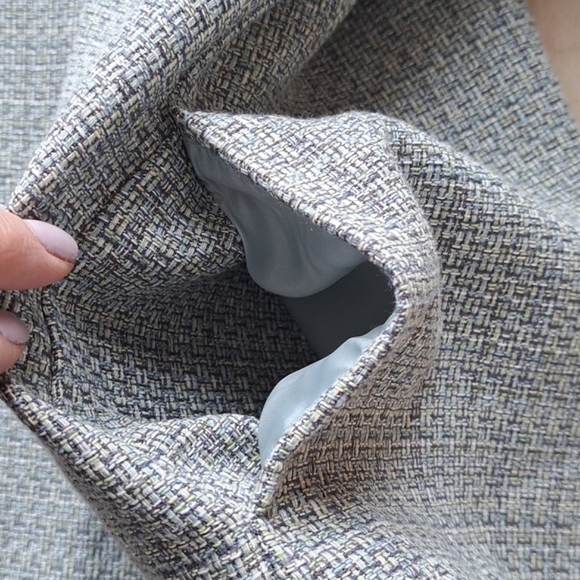 Alfred Dunner Cotton Blend Tweed Dressy Pockets Jacket Blazer Structured - Picture 6 of 10